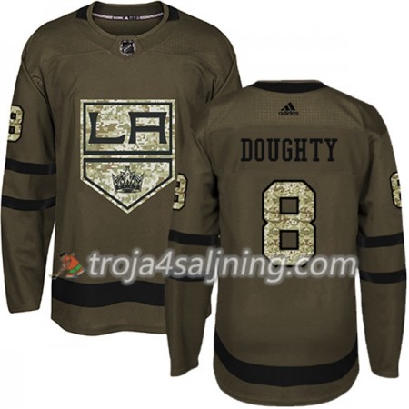 Los Angeles Kings tröja Drew Doughty 8 Adidas 2017-2018 Camo Grön Authentic - NHL Tröjor Herr